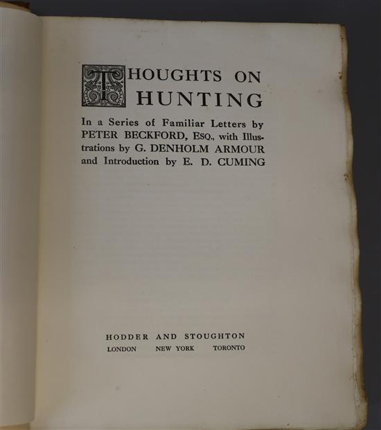 Beckford, Peter - Thoughts on Hunting, one of 350,